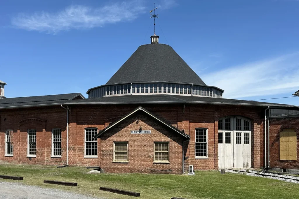 The historic B&O Roundhouse in Martinsburg, West Virginia